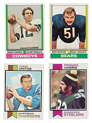 1973 and 1974 Topps Football Partial Set Pair (2 Sets, 630 Cards) Plus 384 Duplicates