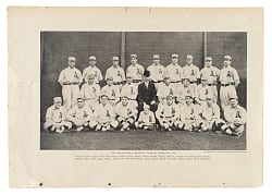 1910 Philadelphia Athletics Team Supplement with Plank, Mack, Baker, and Collins