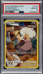 2022 Pokemon Sword & Shield Silver Tempest #TG07 Rockruff Full Art PSA GEM MINT 10
