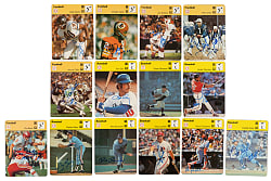 Signed 1977-1979 Sportscaster Collection (14) Including Gale Sayers, Gaylord Perry, and Jan Stenerud