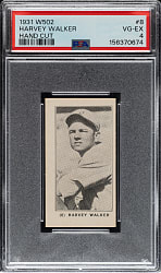 1931 W502 #8 Harvey Walker PSA VG-EX 4