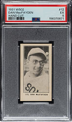 1931 W502 #12 Dan MacFayden PSA EX 5
