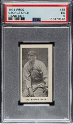 1931 W502 #38 George Uhle PSA EX 5