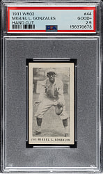 1931 W502 #34 Miguel Gonzalez PSA GOOD+ 2.5