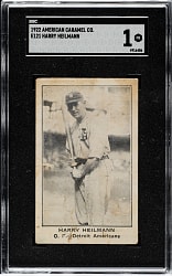1922 E121 American Caramel (Series of 120) Harry Heilmann SGC POOR 1