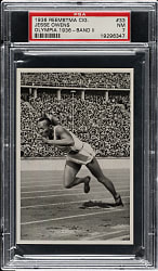 1936 Reemstma Cigarettes Olympia Band II #33 Jesse Owens PSA NM 7