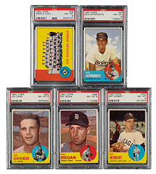 1963 Topps PSA NM-MT 8 Collection (5)