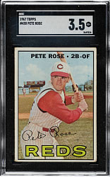 1967 Topps #430 Pete Rose SGC VG+ 3.5