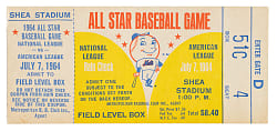 1964 All-Star Game Ticket Stub - Shea Stadium