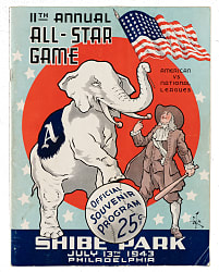 1943 MLB All-Star Game Program