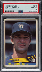 1984 Donruss #248 Don Mattingly Rookie PSA NM-MT 8