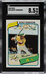 1980 Topps #482 Rickey Henderson Rookie SGC NM/MT+ 8.5