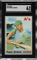1970 Topps #140 Reggie Jackson SGC EX/NM 6
