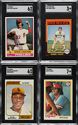 1972 to 1978 Topps Hall of Fame and Star SGC-Graded Collection (12) Including Pete Rose, Mike Schmidt, and Robin Yount Rookie