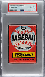 1976 Topps Unopened Wax Pack PSA EX-MT 6