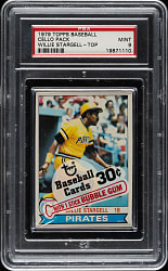 1979 Topps Unopened Cello Pack PSA MINT 9 - Willie Stargell on Top