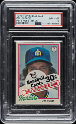 1978 Topps Unopened Cello Pack PSA NM-MT 8 - Pete Rose on Back