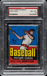 1977 Topps Unopened Wax Pack PSA NM-MT 8