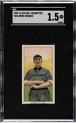 1909-1911 T206 White Border Ernie Howard Southern Leaguer SGC FAIR 1.5 - Old Mill Back