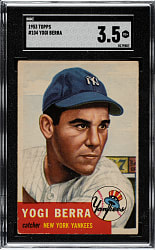 1953 Topps #104 Yogi Berra SGC VG+ 3.5
