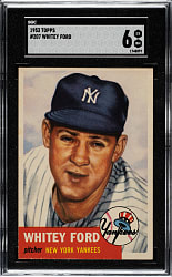 1953 Topps #207 Whitey Ford SGC EX/NM 6