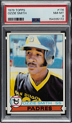 1979 Topps #116 Ozzie Smith Rookie PSA NM-MT 8