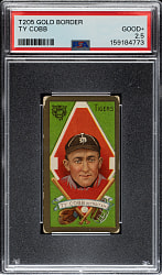 1911 T205 Gold Border Ty Cobb PSA GOOD+ 2.5