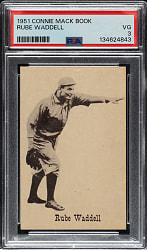 1951 Connie Mack Book Rube Waddell PSA VG 3
