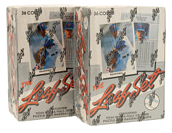 1990 Leaf First Series Factory-Sealed Unopened Wax Box Pair (2 Boxes, 72 Packs)
