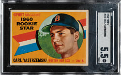 1960 Topps #148 Carl Yastrzemski Rookie SGC EX+ 5.5