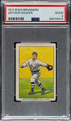 1911-1914 D304 Brunners Bread Arthur Shafer PSA GOOD 2