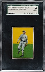1911-1914 D304 Brunners Bread Chief Bender SGC Authentic