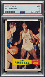 1957-1958 Topps Basketball #77 Bill Russell Rookie PSA POOR 1