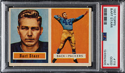 1957 Topps Football #119 Bart Starr Rookie PSA GOOD 2