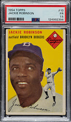 1954 Topps #10 Jackie Robinson PSA FAIR 1.5