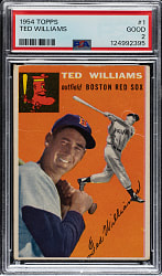 1954 Topps #1 Ted Williams PSA GOOD 2