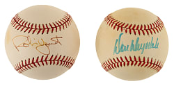 Don Drysdale and Robin Yount Single-Signed Baseball Pair