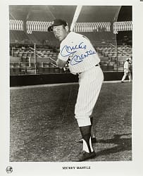 Mickey Mantle Signed Photograph - JSA