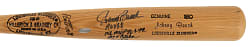 Johnny Bench Signed Stat Bat - JSA