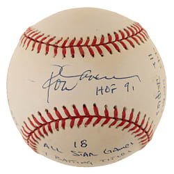 Rod Carew Single-Signed Limited-Edition Stat Baseball - JSA
