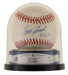 Tom Seaver Single-Signed Baseball with "8-2-92" Inscription Beckett MINT 9