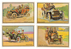1953 Bowman "Antique Autos" Complete Set (48) Plus Wrapper