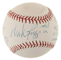 Wade Boggs Single-Signed Baseball with Multiple Inscriptions - JSA