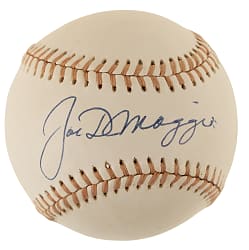 Joe DiMaggio Single-Signed Baseball - JSA