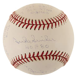 Duke Snider Single-Signed Limited-Edition Stat Baseball - JSA