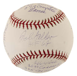 Bob Feller Single-Signed Limited Edition Stat Baseball - JSA