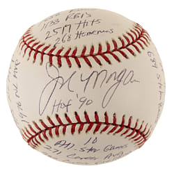 Joe Morgan Single-Signed Limited Edition Stat Baseball - JSA