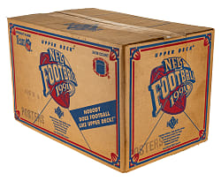 1991 Upper Deck Football Factory-Sealed Unopened Case (24 Boxes) - Brett Favre Rookie Year