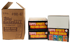 1987 Topps Original Unopened Rack Pack Case (3 Boxes, 72 Packs)