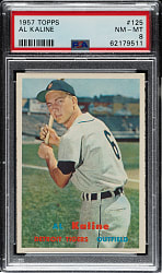 1957 Topps #125 Al Kaline PSA NM-MT 8